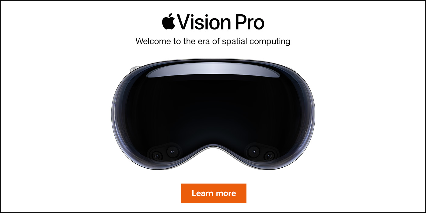 Apple Vision Pro. Welcome to the era of spatial computing.