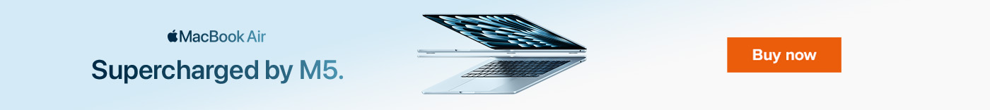 MacBook Air. Supercharged by M5. – Buy now.
