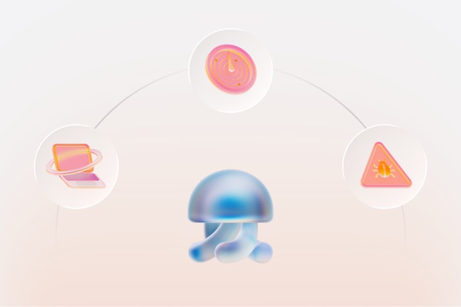 An illustration showing Iru rollout across devices 